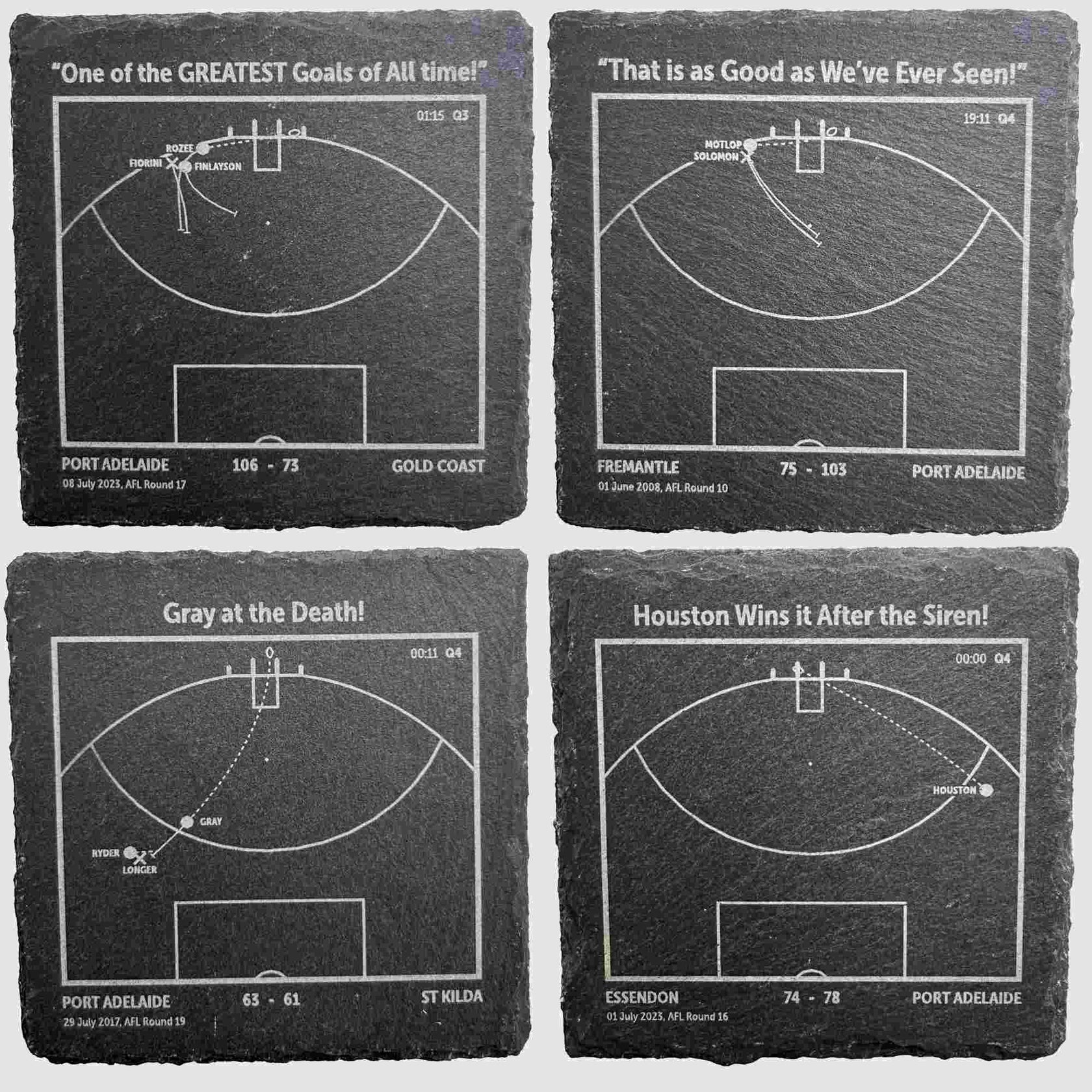 Footy Goals Slate Coasters Gameday Legends Australia