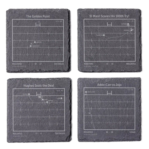NRL Greatest Plays: Slate Coasters