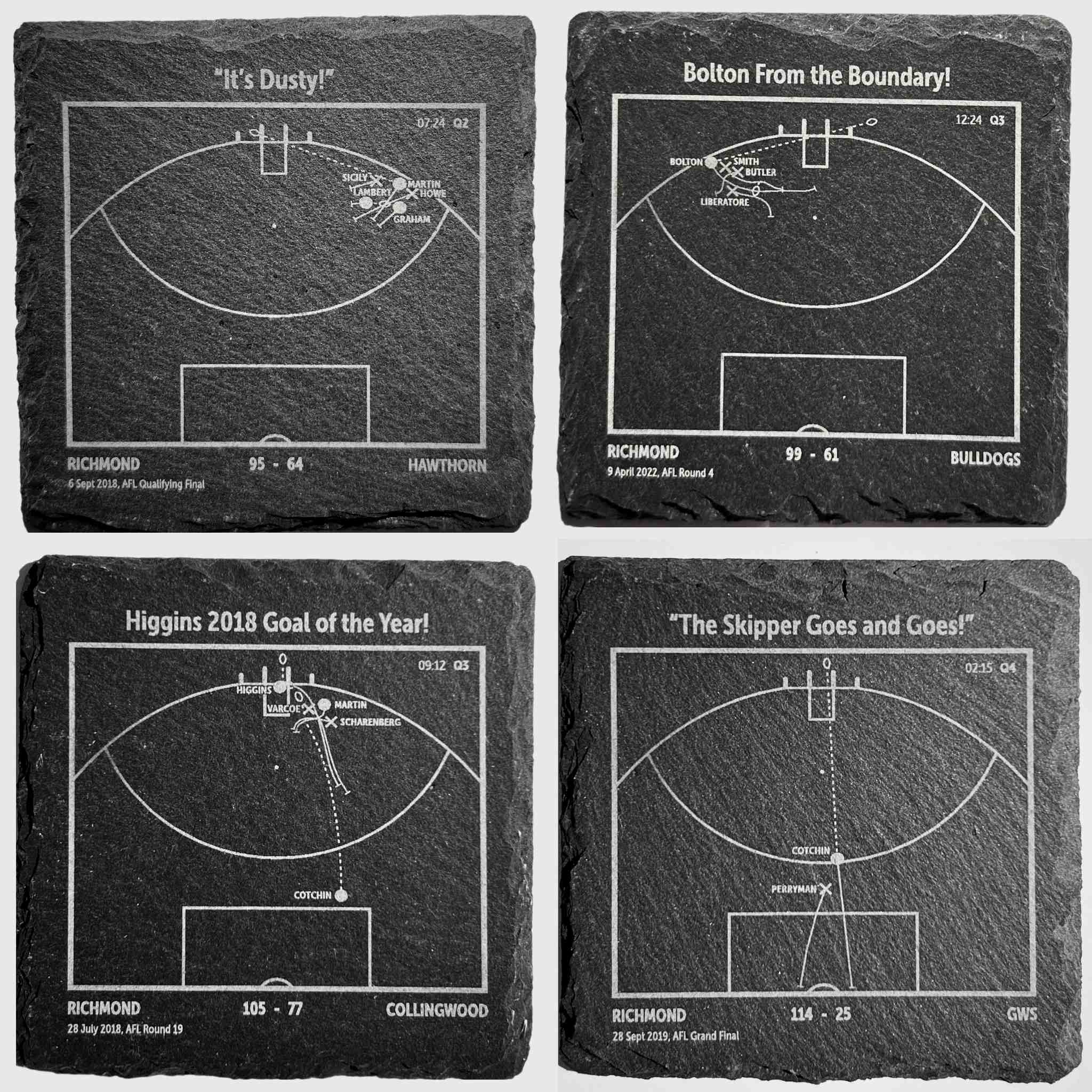 Footy Goals: Slate Coasters – Gameday Legends Australia