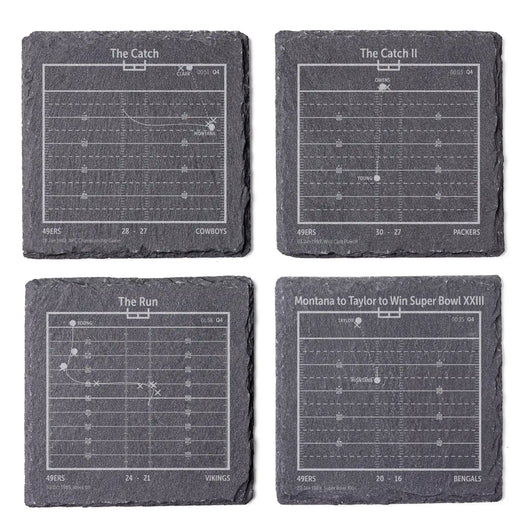 NFL's Greatest Plays: Slate Coasters