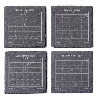 NFL's Greatest Plays: Slate Coasters