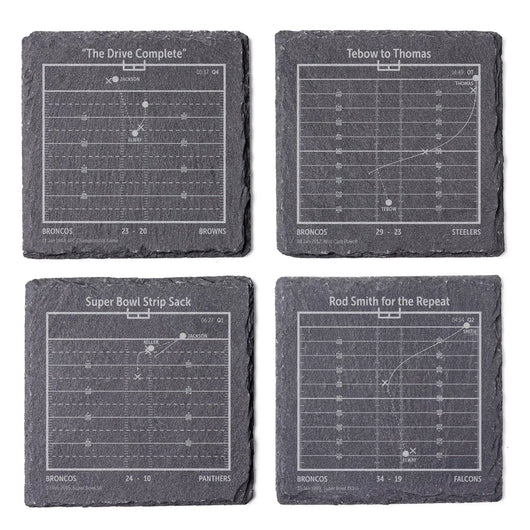 NFL's Greatest Plays: Slate Coasters