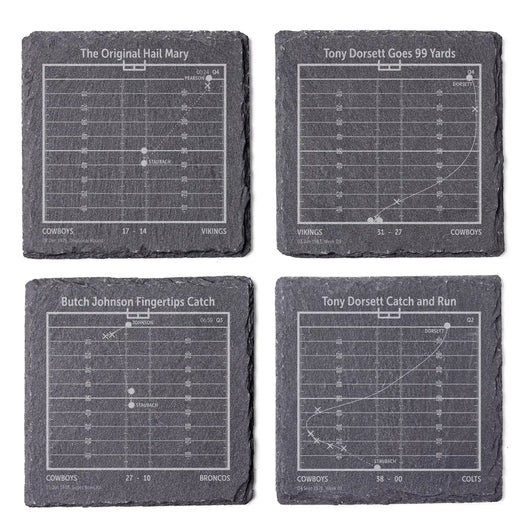 NFL's Greatest Plays: Slate Coasters