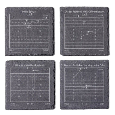 NFL's Greatest Plays: Slate Coasters