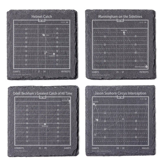 NFL's Greatest Plays: Slate Coasters