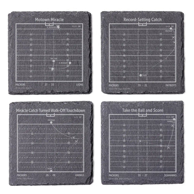 NFL's Greatest Plays: Slate Coasters