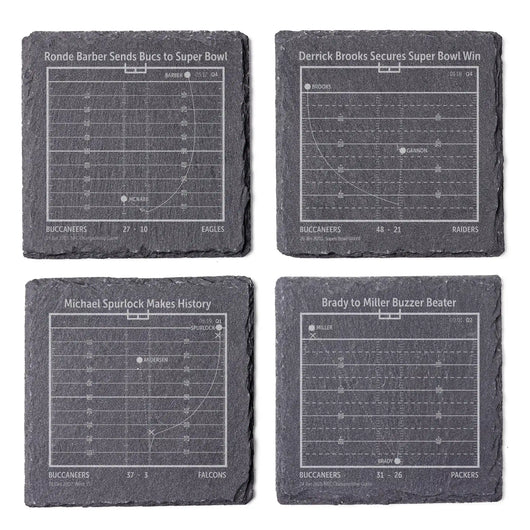 NFL's Greatest Plays: Slate Coasters