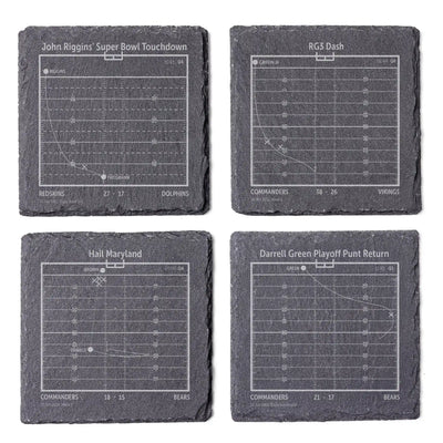NFL's Greatest Plays: Slate Coasters