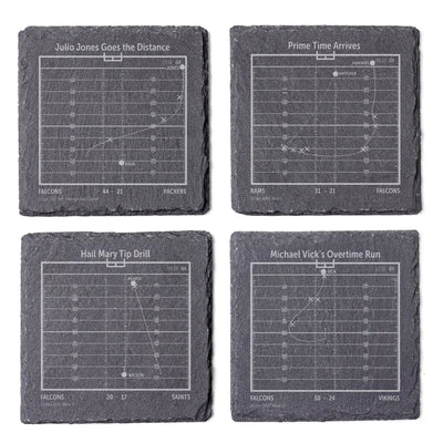 NFL's Greatest Plays: Slate Coasters
