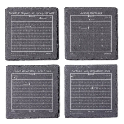 NFL's Greatest Plays: Slate Coasters
