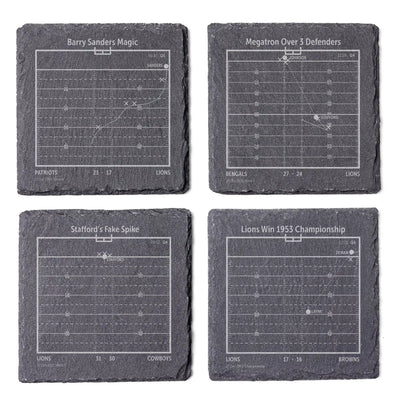 NFL's Greatest Plays: Slate Coasters