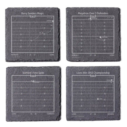 NFL's Greatest Plays: Slate Coasters