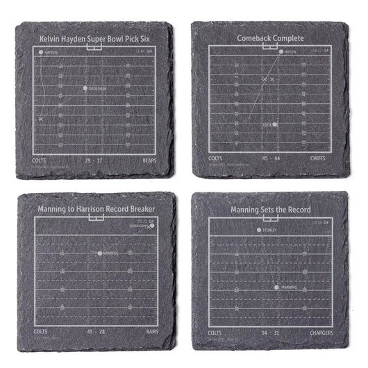 NFL's Greatest Plays: Slate Coasters