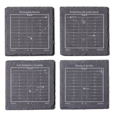 NFL's Greatest Plays: Slate Coasters