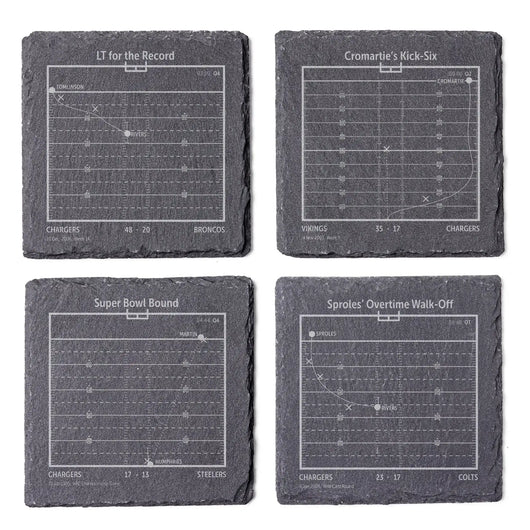 NFL's Greatest Plays: Slate Coasters