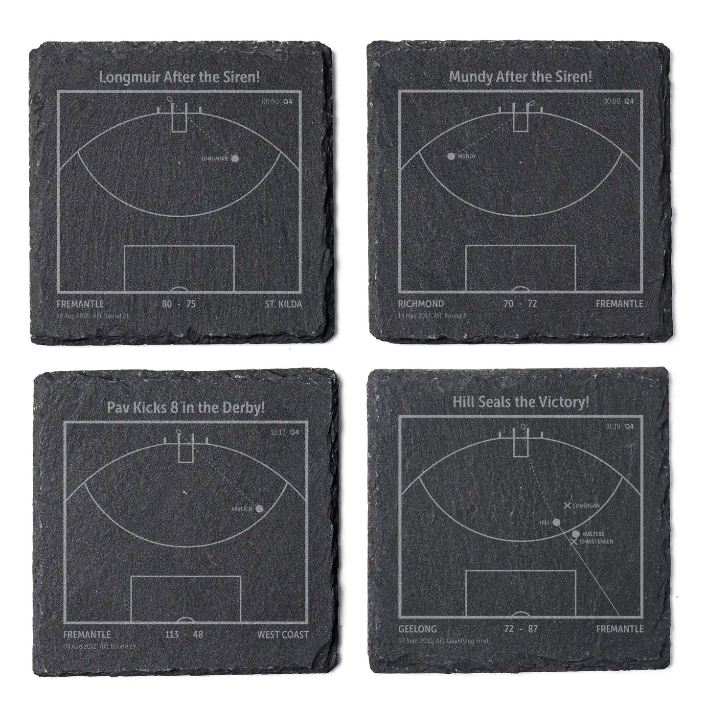 AFL Greatest Goals: Slate Coasters