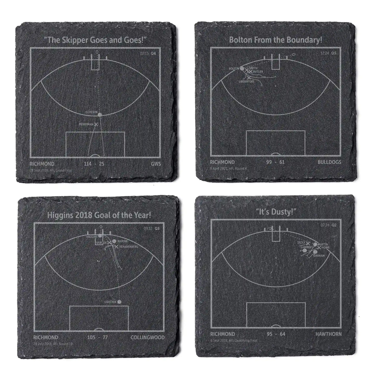AFL Greatest Goals: Slate Coasters