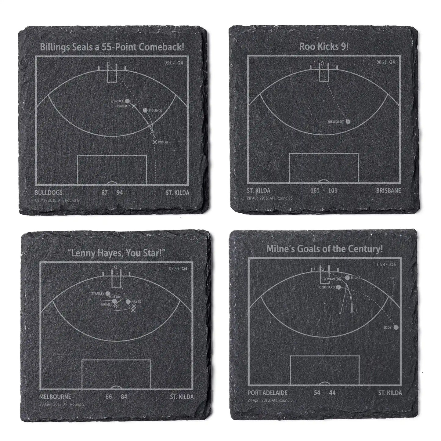 AFL Greatest Goals: Slate Coasters