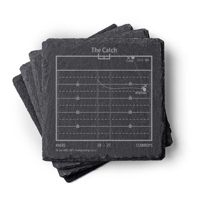 NFL's Greatest Plays: Slate Coasters