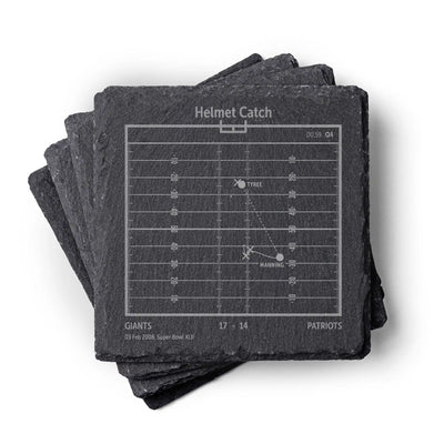 NFL's Greatest Plays: Slate Coasters