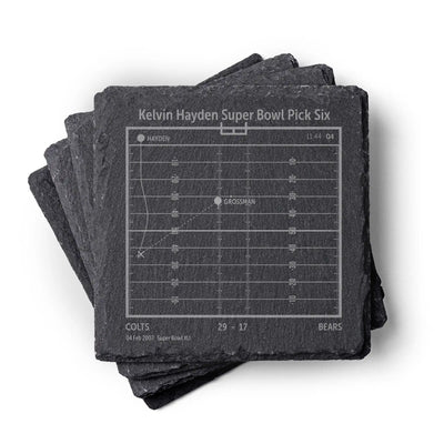 NFL's Greatest Plays: Slate Coasters