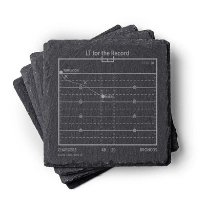 NFL's Greatest Plays: Slate Coasters